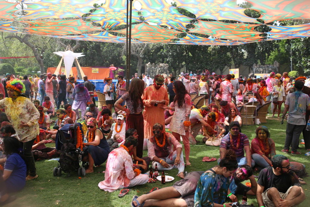 Attendees at Holi Moo! 2015 at Asiad Village Lawns - Photo courtesy Holi Moo!